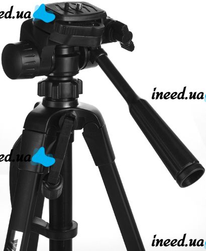 Штатив для камеры и телефона Weifeng WT-3520 140 см универсальная тринога держатель для фотоаппарата и смартфона с видеоголовой, трипод для селфи