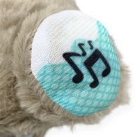 Luminous Breathing Otter Fisher Price FXC66 30cm with Breathing for Children's Sleep, Soft Plush Toy Musical Night Light with Batteries Grey