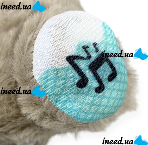 Luminous Breathing Otter Fisher Price FXC66 30cm with Breathing for Children's Sleep, Soft Plush Toy Musical Night Light with Batteries Grey