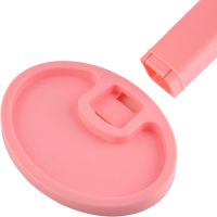 Magic MakeUp Mirror: A Cosmetic Touchscreen Makeup Mirror That Rotates 180 Degrees—a Tabletop Mirror on a Stand with 22 LED Lights, USB-Powered, Pink