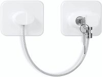 Блокировщик окон с ключом Child Safety Lock AND-93 детский замок безопасности, защита на мебель, шкаф, холодильник, блокиратор с тросом для детей