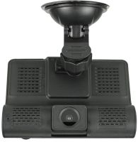 Автомобильный видеорегистратор DVR T655 HDR LCD 4" Full Hd 3 камеры, Авторегистратор с камерой заднего вида с автономным питанием и датчиком удара