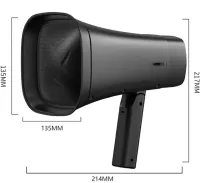 Беспроводной Bluetooth мегафон громкоговоритель DV-680 с солнечной панелью, Ручной аккумуляторный рупор для усиления и записи голоса FM TF на ремне