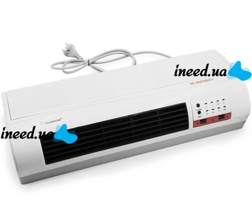 Настенный электрический тепловентилятор Domotec MS-5961 с пультом 2000W Керамический обогреватель на стену Тепловая завеса Домотек MS 5961 с таймером