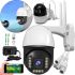 Бездротова Вулична IP камера відеоспостереження Wifi Smart Net Camera V380 Pro під сім карту 4g відеокамера з нічною зйомкою і датчиком руху 3МП