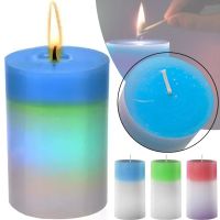 Декоративна воскова свічка хамелеон Candled Magic EL-2327 з RGB підсвічуванням 7 кольорів з справжнім вогнем, Магічна LED Свічка, яка змінює світло