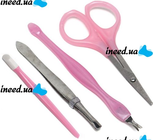 Маникюрный педикюрный набор Cutter Set AND 209 многофункциональный комплект инструментов 10 предметов для маникюра и педикюра ногтей в блистере
