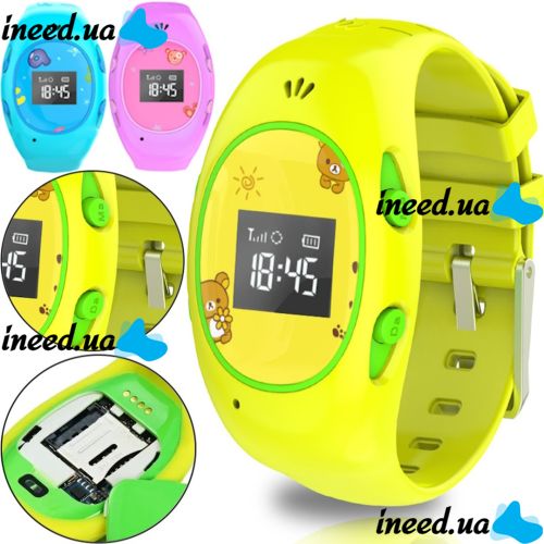 Детские смарт часы Kids Smart Watch G65 200 мАч с сим-картой и GPS отслеживания местоположения, Водонепроницаемые умные часы для детей H1