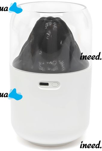 Увлажнитель воздуха ночник Вулкан Humidifier Y10 280 мл настольный ультразвуковой аромадиффузор со светодиодной LED подсветкой USB Lamp JSQ-1 Белый