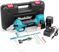 Аккумуляторный электросекатор Makita DUP265Z 12V 5AH Li-Ion садовый секатор для обрезки веток и деревьев с 2 аккумуляторами в кейсе 12В