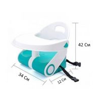 Переносной детский стульчик бустер для кормления Childrens Folding Seat, Стульчик-трансформер для еды, Стульчик-бустер со столиком для детей