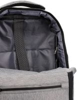 Городской молодежный оксфордский рюкзак Bag BG-40 Серый для ноутбука 15,6" дюйма универсальный мужской с USB и портом для наушников 42Х28 см BG40