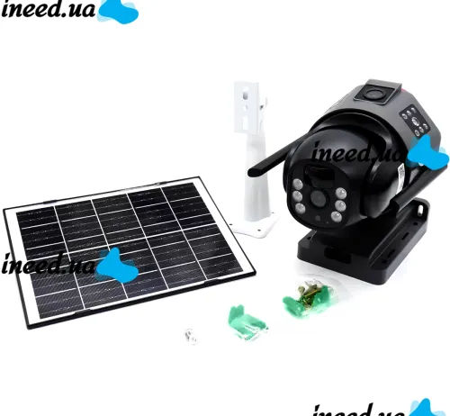 Уличная IP камера видеонаблюдения Solar Camera TD35 4G Wifi поворотная видеокамера с тремя линзами и удаленным доступом от солнечной панели TD35-4G
