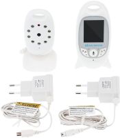 Smart Baby VB601 Wireless Baby Monitor with 2 Inch Screen, Rechargeable Color Night Vision Camera with Two-way Communication and Thermometer VB-601