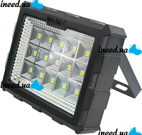 Переносная солнечная станция GDLite GD-106 портативный LED фонарь прожектор с 3 лампами и повербанком на солнечной батареи 4000 мАч GDTimes ZB-28