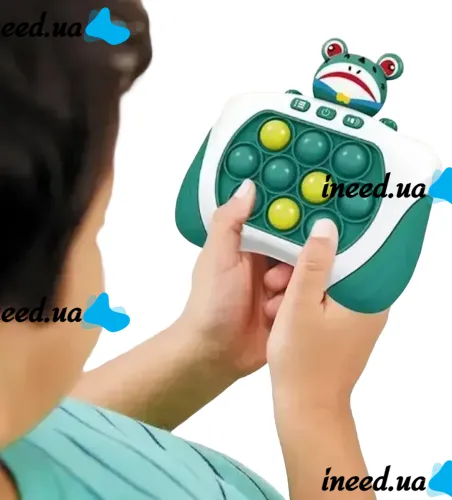 Детская игрушка головоломка Quick Pop It Baby Frog SR8602 интерактивная электронная приставка антистресс поп ит для снятия стресса на батарейках от 3-х лет