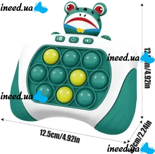 Детская игрушка головоломка Quick Pop It Baby Frog SR8602 интерактивная электронная приставка антистресс поп ит для снятия стресса на батарейках от 3-х лет