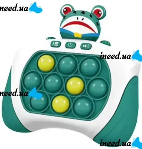 Детская игрушка головоломка Quick Pop It Baby Frog SR8602 интерактивная электронная приставка антистресс поп ит для снятия стресса на батарейках от 3-х лет