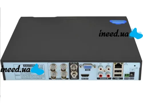 Проводной видеорегистратор DVR UKC CAD 1204 AHD 4 канальный, Сетевой IP Регистратор на 4 камеры для видеонаблюдения и управления камерами Черный