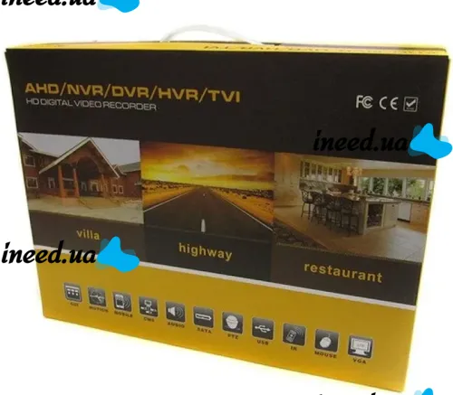Проводной видеорегистратор DVR UKC CAD 1204 AHD 4 канальный, Сетевой IP Регистратор на 4 камеры для видеонаблюдения и управления камерами Черный