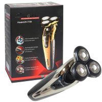 Беспроводная электробритва Gemei GM-7720 Silver с плавающей головкой, Аккумуляторная бритва для стрижки Gemmy