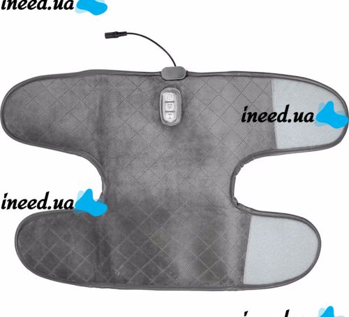 Универсальный массажер бандаж коленного сустава Massaging Sharper Image с подогревом, Согревающий наколенник грелка на колено и плеч 5 режимов Серый