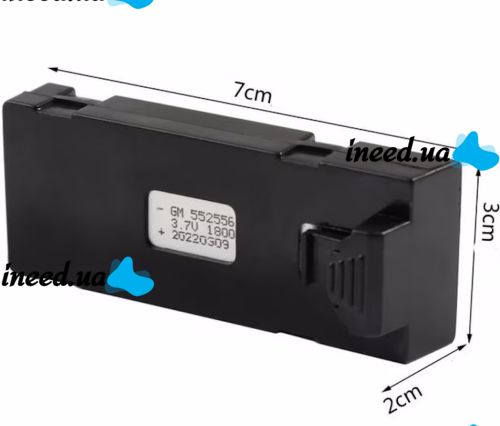 Универсальный дополнительный аккумулятор 4DRC V22 3.7v 1800mAh для квадрокоптера E88, E88 PRO, E99, E525, P5 PRO, Сменная батарея для дрона Черный