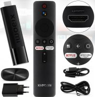 Цифрова ТВ приставка Xiaomi Mi TV Stick MDZ-27-AA 4k Global 2GB / 8GB, медіаплеєр Android 11, Смарт приставка для телевізора з пультом ДУ Чорна