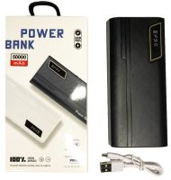 Зарядний пристрій УМБ Power Bank 50000 mAh UN-3104 2xUSB, Портативна батарея повербанк зовнішній акумулятор зарядка для телефону з ліхтариком