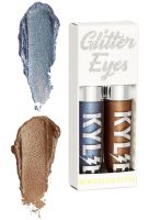 Large Gift set of cosmetics Kylie Weather Collection Blue 13 in 1 Decorative cosmetics for face makeup lipstick, glitter, shadow, eyeliner Blue
