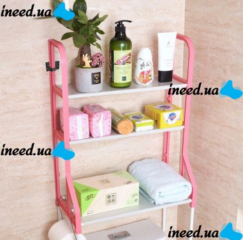 Стойка над унитазом Supretto Toilet Rack 160х50 см напольный стеллаж, полка этажерка для ванной комнаты и туалета органайзер для хранения