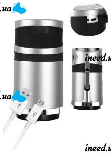Автоматическая помпа для воды на бутыль Water Dispenser XL-129 Серебристая, Портативный аккумуляторный насос электрический диспенсер дозатор на кулер
