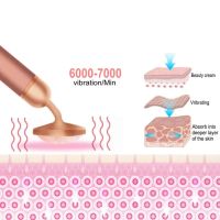 Вибромассажер роллер для лица Flawless Contour массажный ролик с двумя насадками на батарейках, электрический массажер для массажа, ролик-массажер