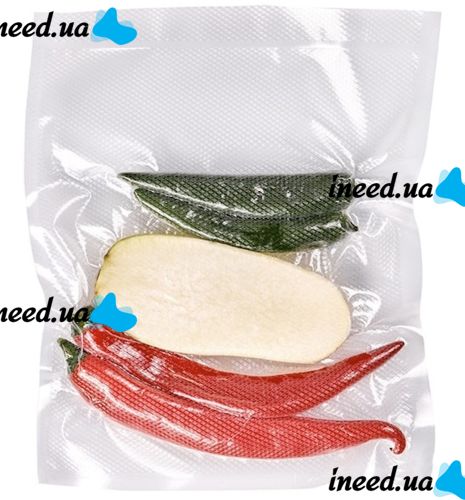 Вакуумные рифленые пакеты PoliVacs 20x15 см 50 штук для вакууматора для еды Пакет 200x150 мм для вакуумного упаковщика для хранения продуктов
