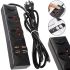 Сетевой удлинитель Power Socket BKL-01 2500W 3.4А на 2 розетки 4 USB 2 м фильтр переноска с выключателем для подключения приборов к сети Черный