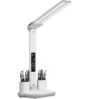 Настольная складная сенсорная лампа Luna ALT-807W светодиодный раскладной LED светильник с двумя источниками света, дисплеем и подставками HT-01