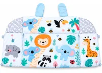 Детский развивающий коврик Ricokids Rabbit FK-2946 3в1 интерактивный манеж с мягкими бортиками, сухой бассейн с игрушками шариками для новорожденных