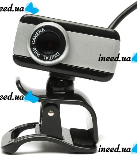 Проводная веб камера с микрофоном Digital HD Camera RD517 640х480 универсальная внешняя USB веб-камера на прищепке для ПК компьютера и ноутбука Черная