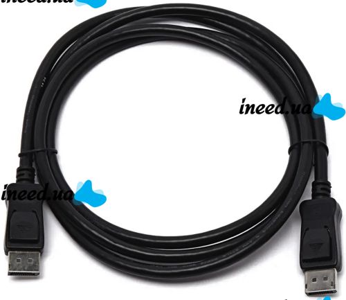 Видео кабель DisplayPort на DisplayPort 1.8 м универсальный переходник, соединительный кабель для передачи видеосигнала на телевизор 95506