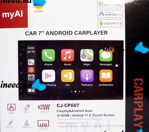 Автомагнитола MP5 CJ CP607 BT Android проигрыватель в машину с поддержкой Apple carplay 4G-32G 2din автомобильная магнитола с сенсорным экраном 7"