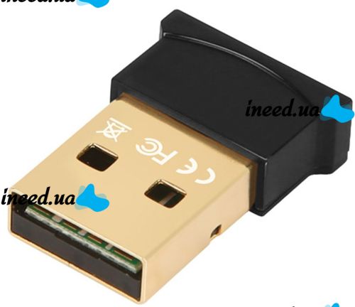 Мини адаптер USB Bluetooth v5.0 с поддержкой микрофона для ПК, беспроводной блютуз стерео приемник передатчик для PC Windows 7, 8, 10 Черный