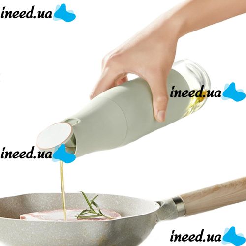 Glass bottle dispenser for oil and sauce Fuel injection bottle AND832 400ml with gravity lid, Dispenser dispenser for liquid products