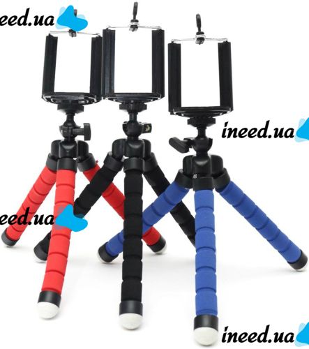 Гибкий штатив Tripod H08 Осьминог настольный беспроводной трипод, тренога для селфи и видео, мини-штатив с креплением для смартфона и камеры BA-1028