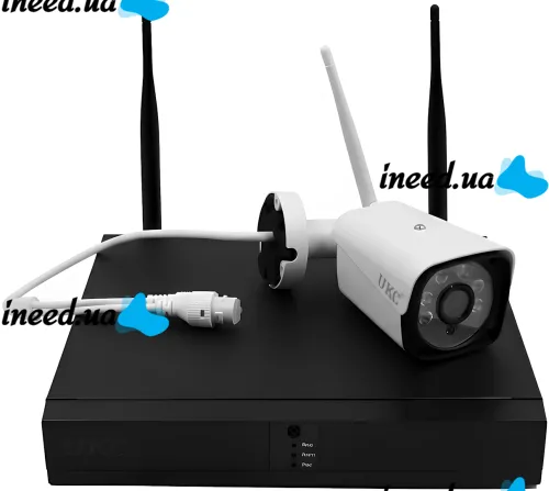 Комплект беспроводного видеонаблюдения видеорегистратор UKC DVR KIT 6678 WiFi набор на 8 уличных камер с датчиком движения для наружного наблюдения