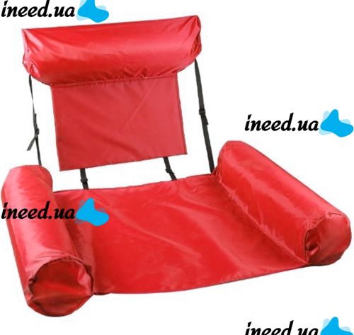 Надувное сиденье для плавания Swimming Pool Float Chair пляжное водное кресло гамак для бассейна, складной плавающий стул, кресло-гамак Синий Красный