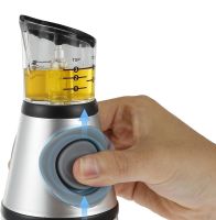 Кухонный дозатор для масла NBZ Press and Measure, стеклянная бутылка для масла и уксуса Oil Dispenser, нажимной диспенсер для жидких продуктов 500 мл