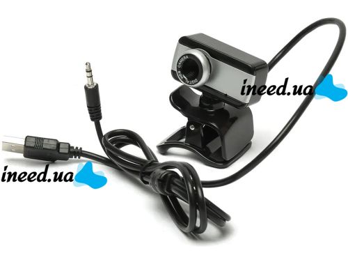 Проводная веб камера с микрофоном Digital HD Camera RD517 640х480 универсальная внешняя USB веб-камера на прищепке для ПК компьютера и ноутбука Черная