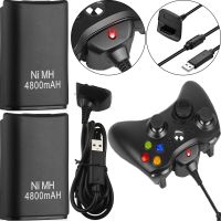 Зарядное устройство Microsoft Play Charge Kit Xbox 360 4в1 с двумя аккумуляторами 4800mAh, Зарядный комплект для джойстиков 2 аккумулятора + адаптер