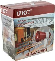 Ручной мегафон рупор 15W UKC ER-22U дальность 200м громкоговоритель на ремне с функцией записи голоса и встроенной сиреной на аккумуляторе ER22U