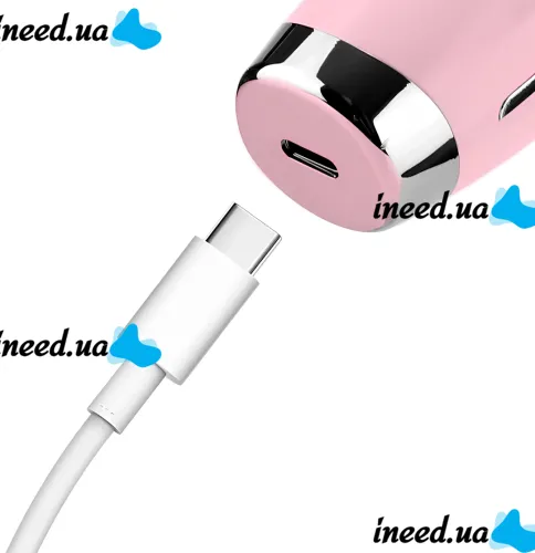 Акумуляторний мікрострумовий масажер Neck Beauty Device HY69 7 режимів міостимулятор для підтяжки та ліфтингу шкіри обличчя і шиї з дисплеєм і підсвічуванням